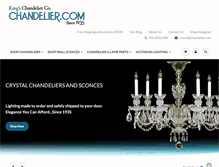 Tablet Screenshot of chandelier.com